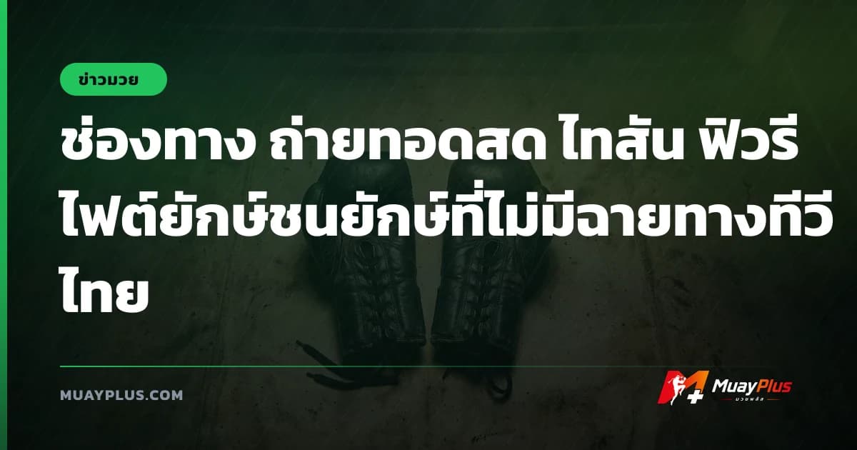 ช่องทาง ถ่ายทอดสด ไทสัน ฟิวรี ไฟต์ยักษ์ชนยักษ์ที่ไม่มีฉายทางทีวีไทย